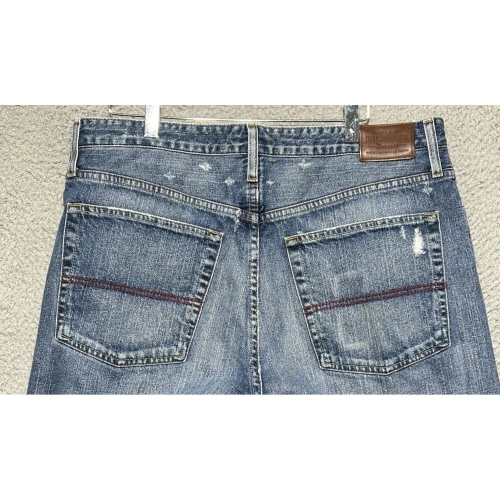 Hilfiger Denim Red Label Freedom Fit Jeans Mens 36x32 Straight Vintage Y2K - Picture 16 of 16